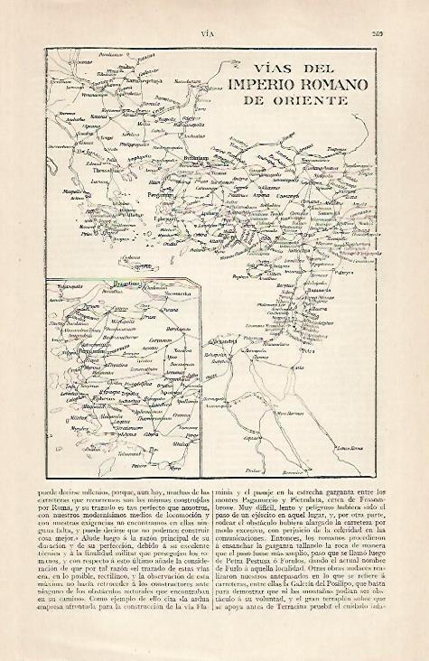 LAMINA ESPASA 28881: Mapa del Imperio Romano de Oriente