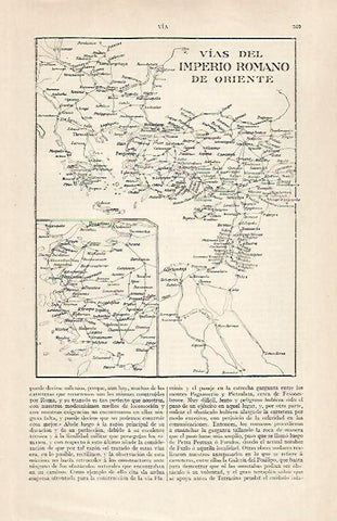 LAMINA ESPASA 28881: Mapa del Imperio Romano de Oriente