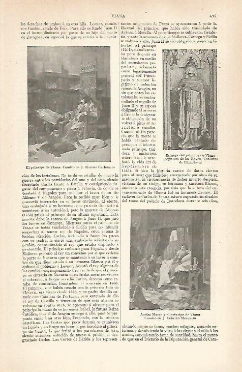 LAMINA ESPASA 28886: El Principe de Viana por J. Moreno Carbonero