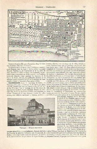 LAMINA ESPASA 28891: Plano de Viareggio Italia