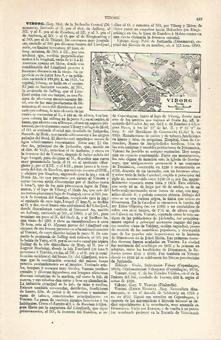 LAMINA ESPASA 28894: Plano de Viborg Dinamarca