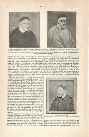 LAMINA ESPASA 28897: San Vicente de Paul