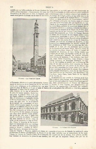 LAMINA ESPASA 28904: Piazza dei Signori en Vicenza Italia