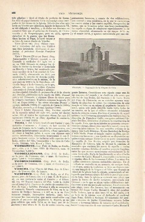 LAMINA ESPASA 28907: Santuario de la Virgen de Vico en Vicoforte Italia
