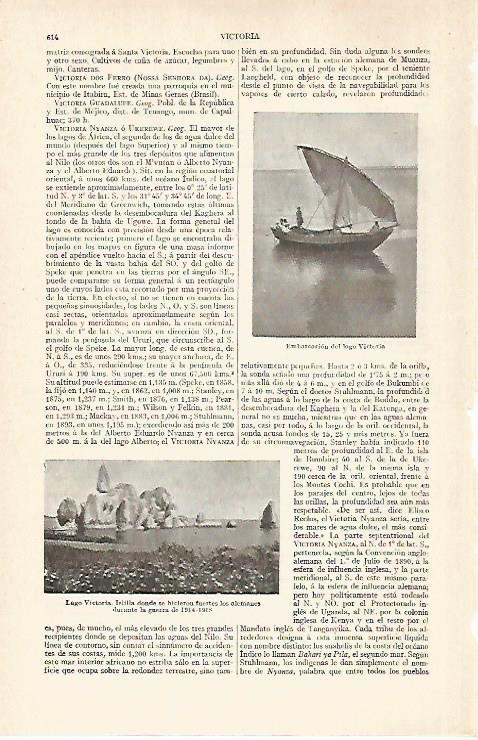 LAMINA ESPASA 28914: Embarcacion del Lago Victoria
