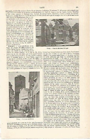 LAMINA ESPASA 28928:  Casa de Madame Sevigne en Vichy Francia
