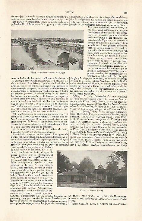 LAMINA ESPASA 28929: Puente sobre el rio Allier en Vichy Francia