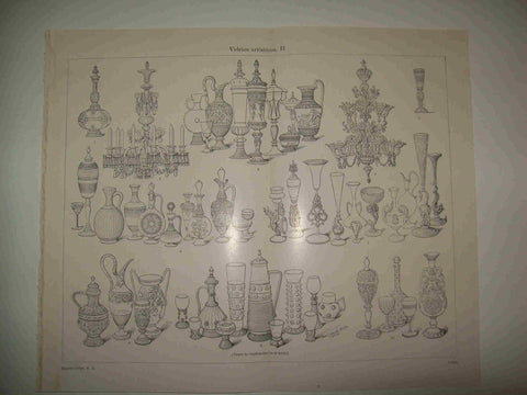 LAMINA ESPASA 28949: Modelos de vidrios artisticos