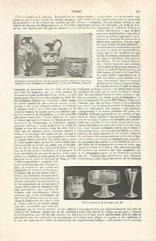 LAMINA ESPASA 28954: Botellas de vidrio azul