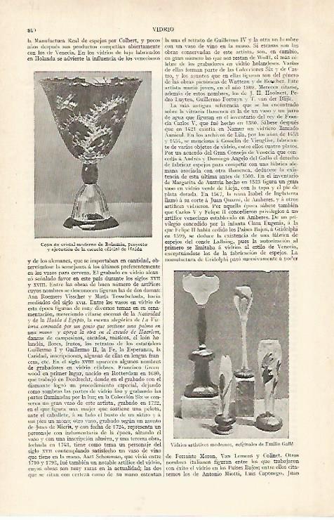 LAMINA ESPASA 28961: Copa de cristal de Bohemia