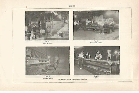 LAMINA ESPASA 28962: Fabrica de Vilella de Pueblo Nuevo Barcelona