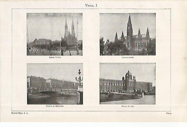 LAMINA ESPASA 28969: Vistas de Viena
