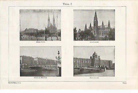 LAMINA ESPASA 28969: Vistas de Viena