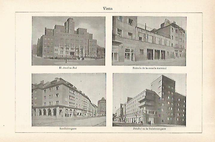 LAMINA ESPASA 28974: Escuela Maternal Sandleitengasse y Bebelhof en Viena