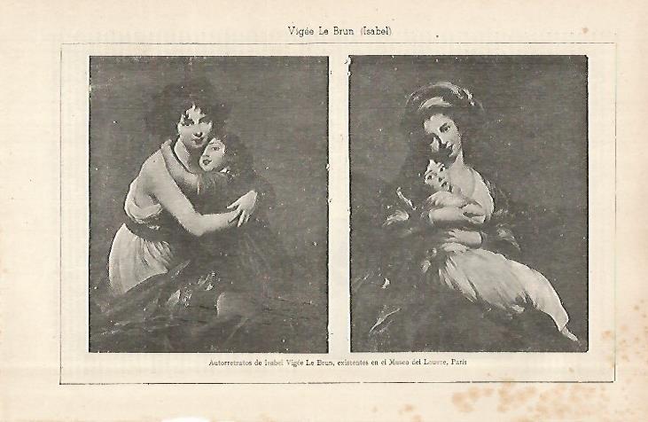 LAMINA ESPASA 28984: Autorretratos de Isabel Vigee Le Brun