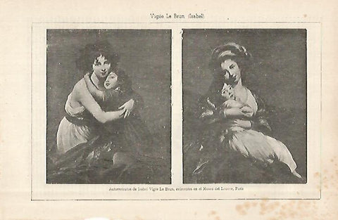 LAMINA ESPASA 28984: Autorretratos de Isabel Vigee Le Brun