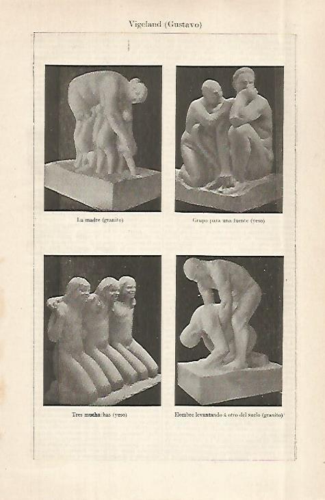 LAMINA ESPASA 28986: Esculturas por Gustavo Vigeland