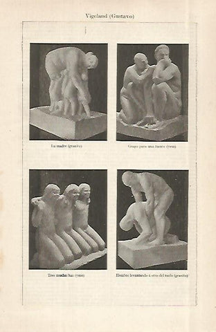 LAMINA ESPASA 28986: Esculturas por Gustavo Vigeland
