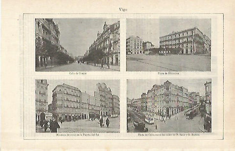 LAMINA ESPASA 28994: Vistas de Vigo