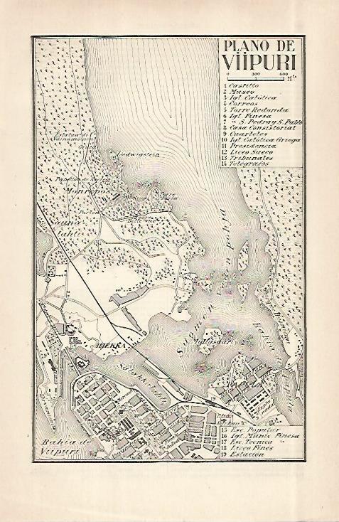 LAMINA ESPASA 28999: Plano de Viipuri Finlandia