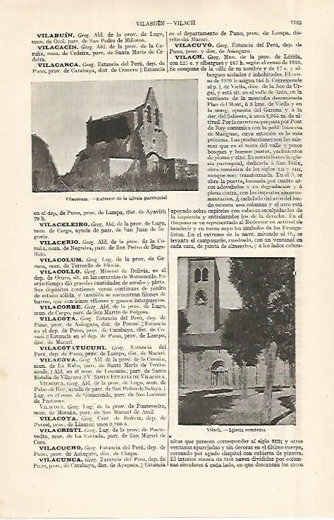 LAMINA ESPASA 29004: Igleisa de Vilacolum Girona