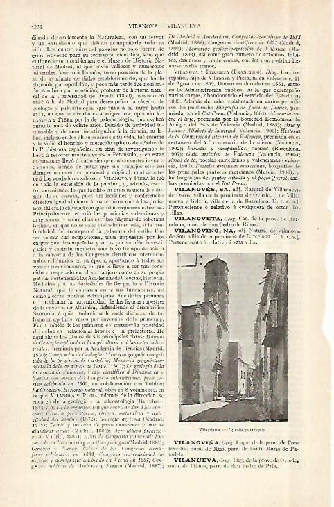 LAMINA ESPASA 29019: Iglesia de Vilaplana (Tarragona)