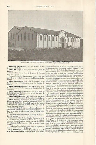 LAMINA ESPASA 29022: Bodega de Vilarrodona por el arquitecto Cesar Martinell