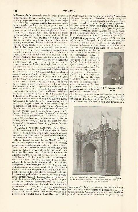 LAMINA ESPASA 29024: Arco del Triunfo en Barcelona
