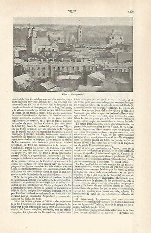 LAMINA ESPASA 29032: Vista de Vilna Polonia