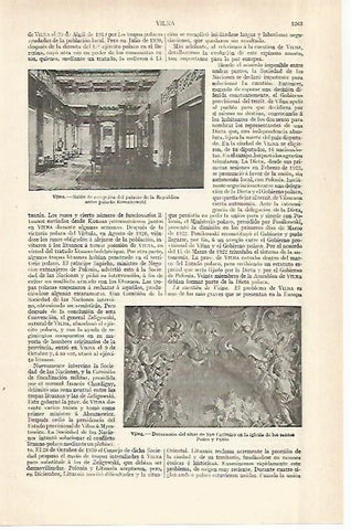 LAMINA ESPASA 29034: Palacio de la Republica en Vilna Polonia