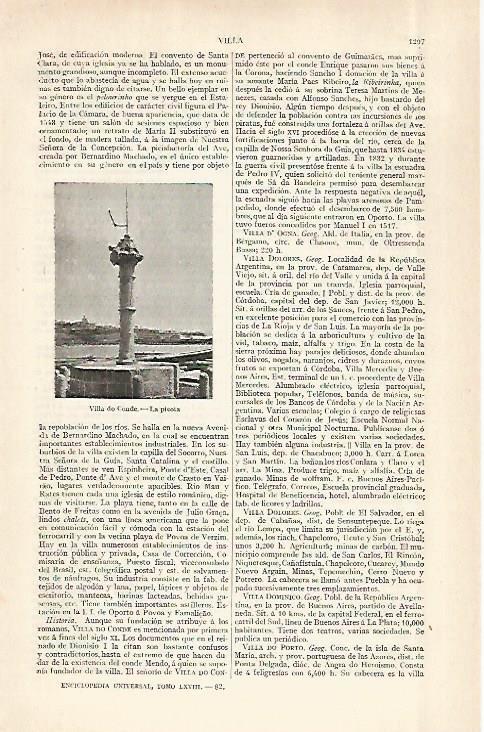 LAMINA ESPASA 29045: La Picota en Villa Do Conde