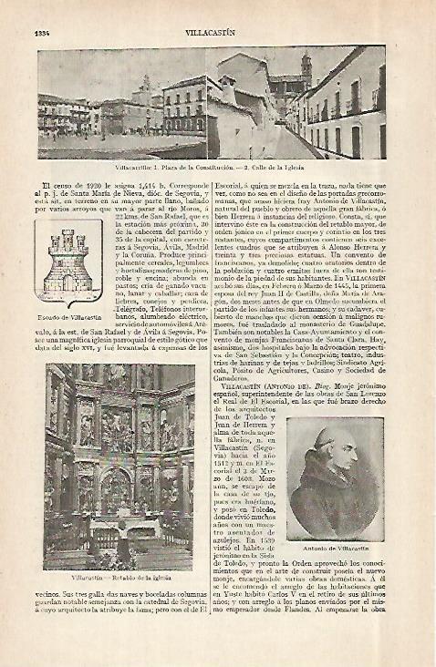 LAMINA ESPASA 29051: Puerta de la Constitucion en Villacarrillo Jaen