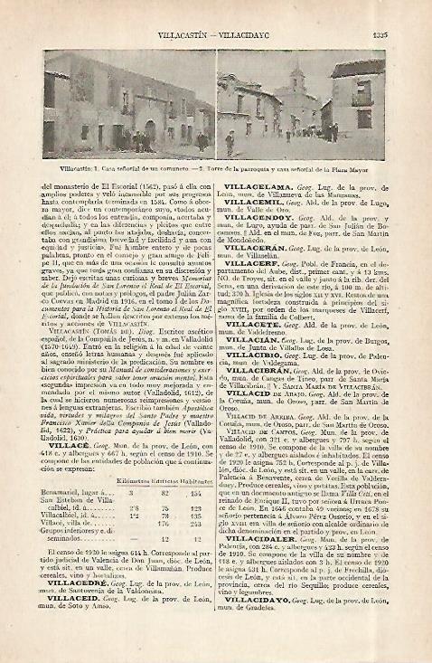 LAMINA ESPASA 29052: Casa señorial de Villacastin Segovia
