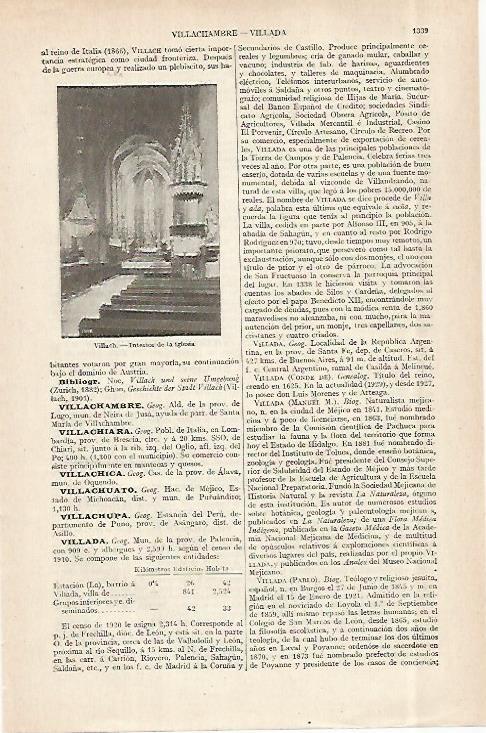 LAMINA ESPASA 29054: Interior de la iglesia de Villach Austria