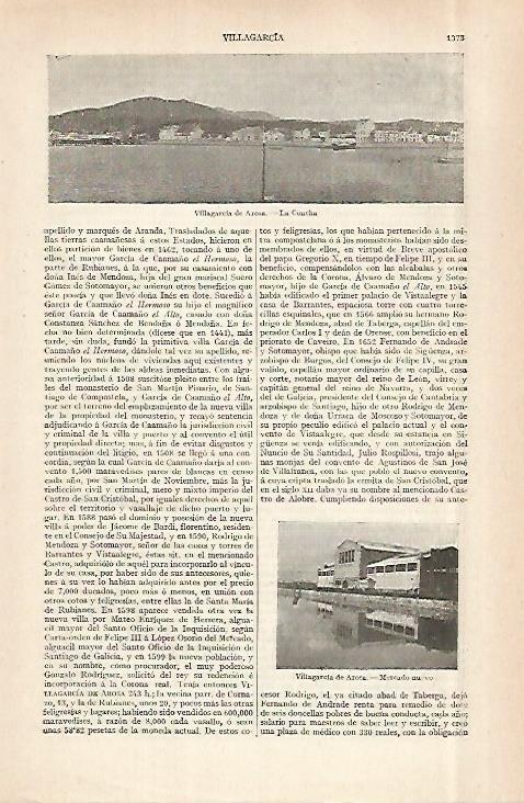 LAMINA ESPASA 29068: La Concha en Villagarcia de Arosa Pontevedra