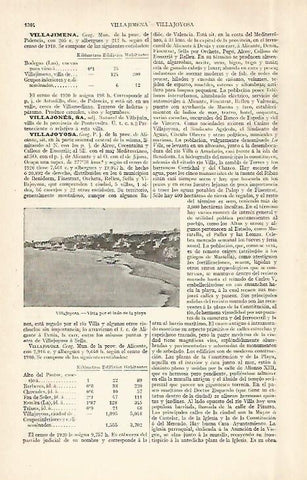 LAMINA ESPASA 29071: Playa de Villajoyosa Alicante