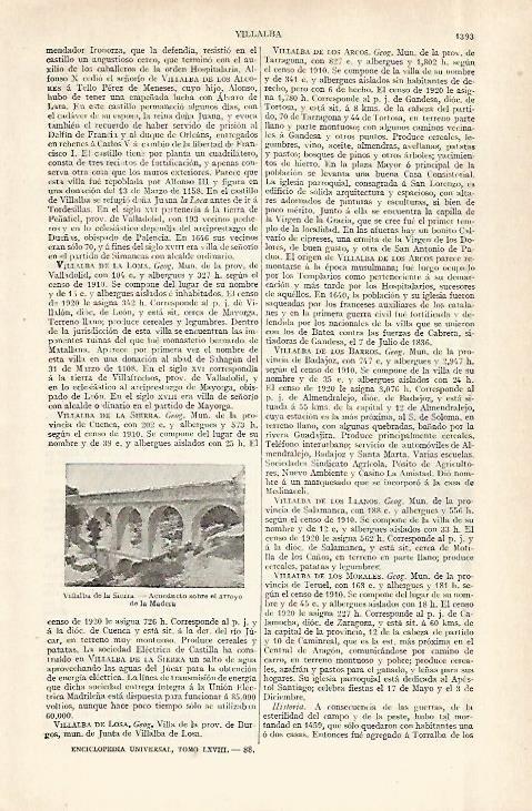LAMINA ESPASA 29076: Acueducto de Villalba de la Sierra Cuenca