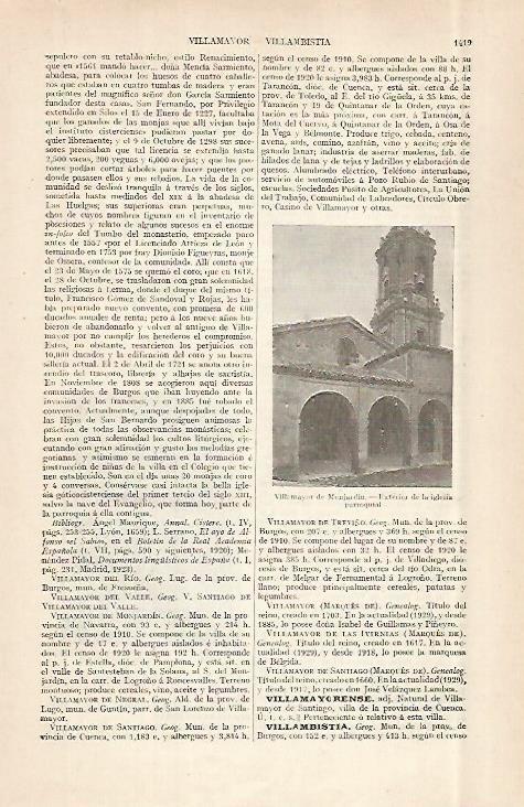LAMINA ESPASA 29083: Iglesia de Villamayor de Monjardin Navarra