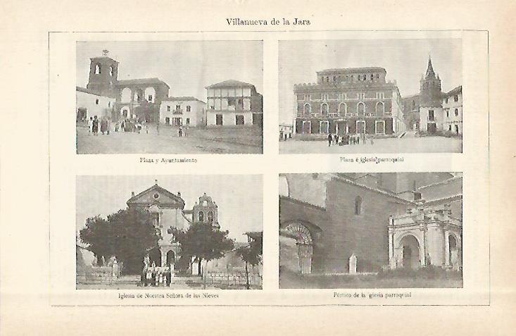 LAMINA ESPASA 29093: Vistas de Villanueva de la Jara Cuenca