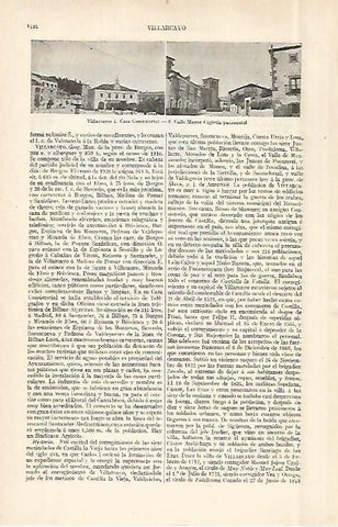 LAMINA ESPASA 29104: Ayuntamiento y Calle Mayor de Vilalrcayo Burgos