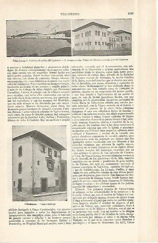 LAMINA ESPASA 29114: Fabrica de sidra El Gaitero en Villaviciosa Asturias
