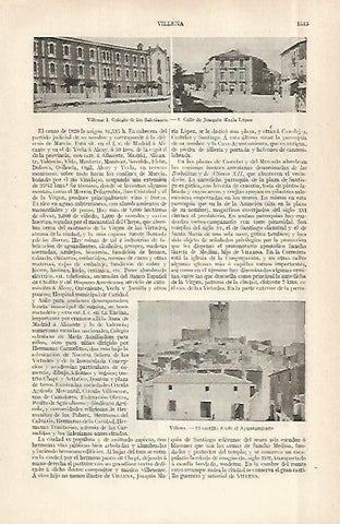 LAMINA ESPASA 29126: Colegio de los Salesianos en Villena Alicante