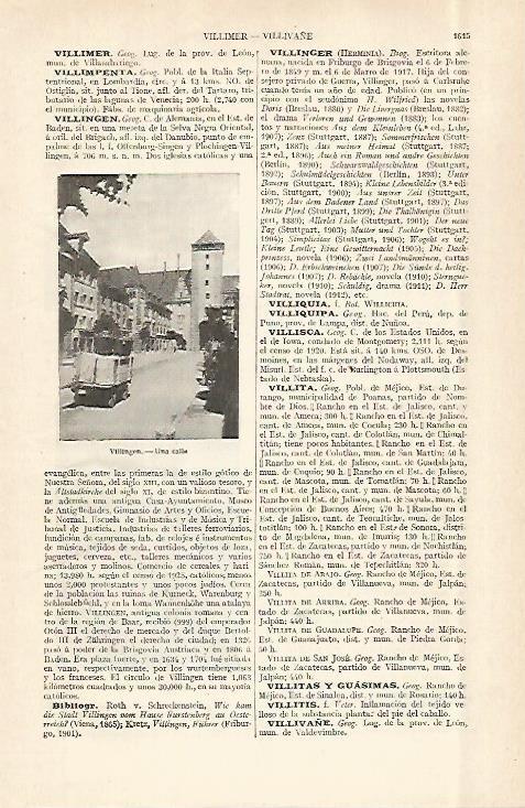 LAMINA ESPASA 29137: Calle de Villingen Alemania