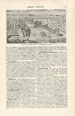 LAMINA ESPASA 29146: El Castillo de Vincennes en 1666