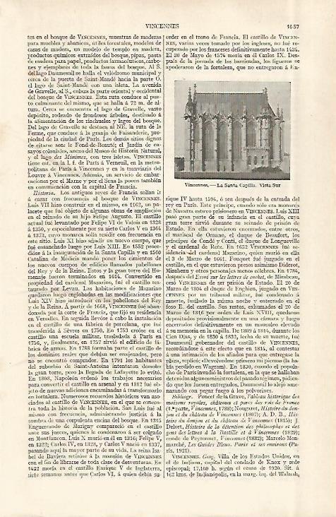 LAMINA ESPASA 29148: La Santa Capilla en Vincennes Francia