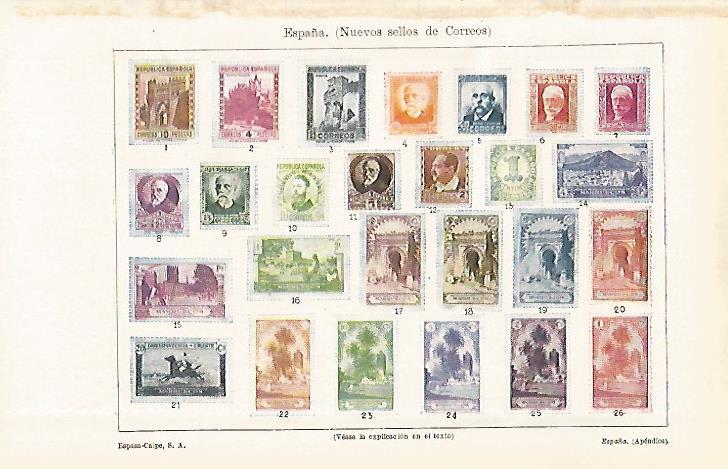 LAMINA ESPASA 29163: Sellos de Correos de España