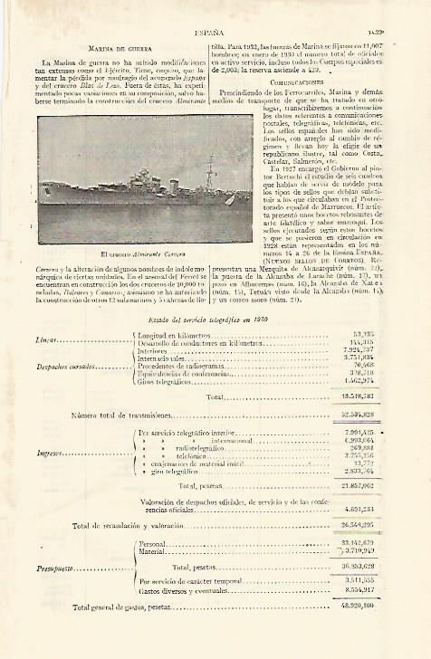 LAMINA ESPASA 29164: El Crucero Almirante Cervera