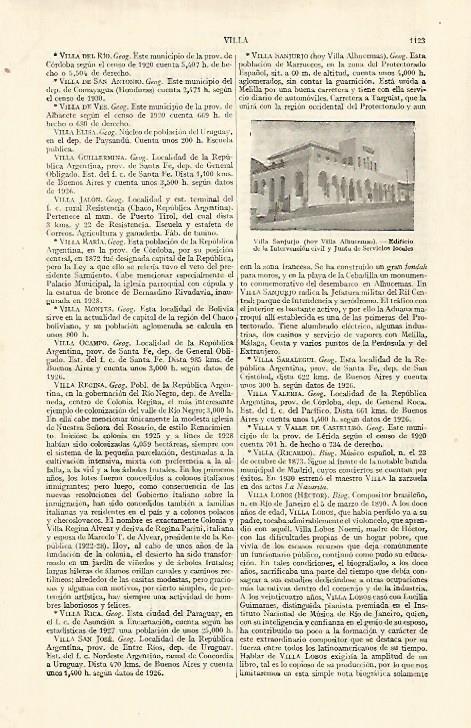 LAMINA ESPASA 29190: Villa Sanjurjo o Villa Albucemas