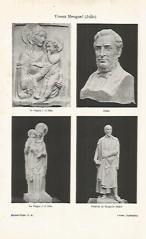 LAMINA ESPASA 29192: Esculturas de Julio Vicent Mengual