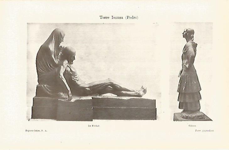 LAMINA ESPASA 29222: La Piedad y Gitana por Pedro Torre Isunza